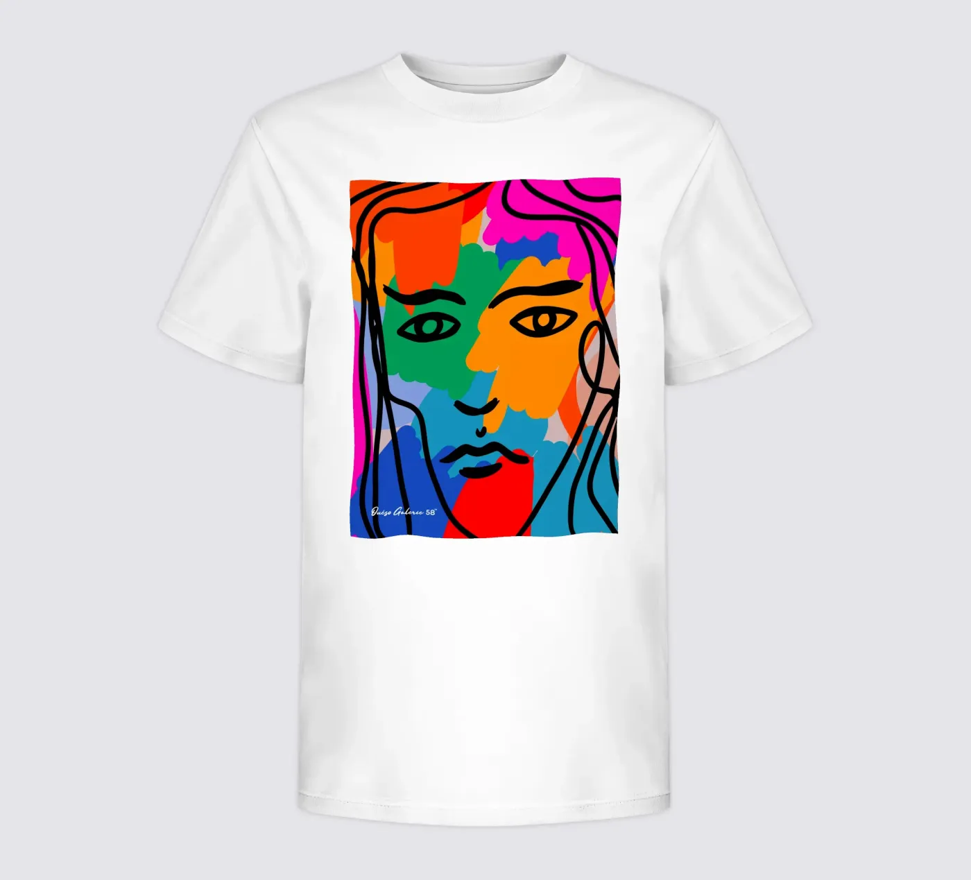 Face Face kinder t-shirt van Mike Leymi