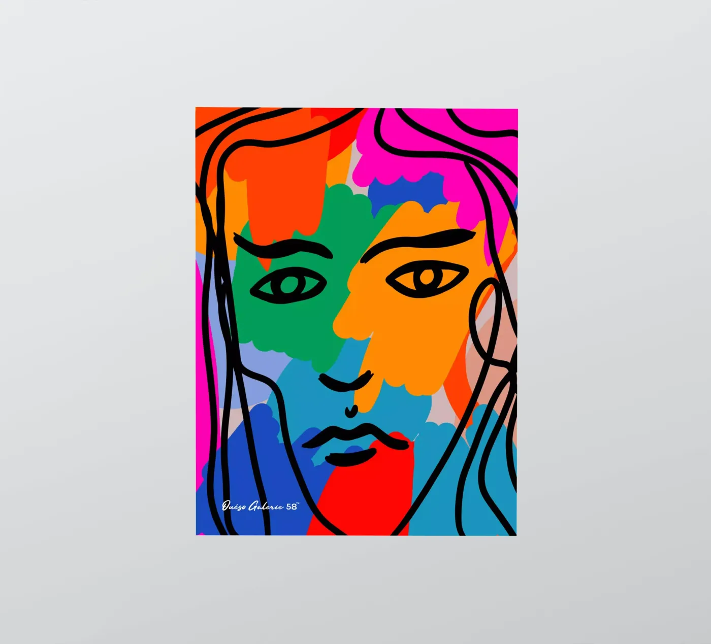 Face Face sticker van Mike Leymi