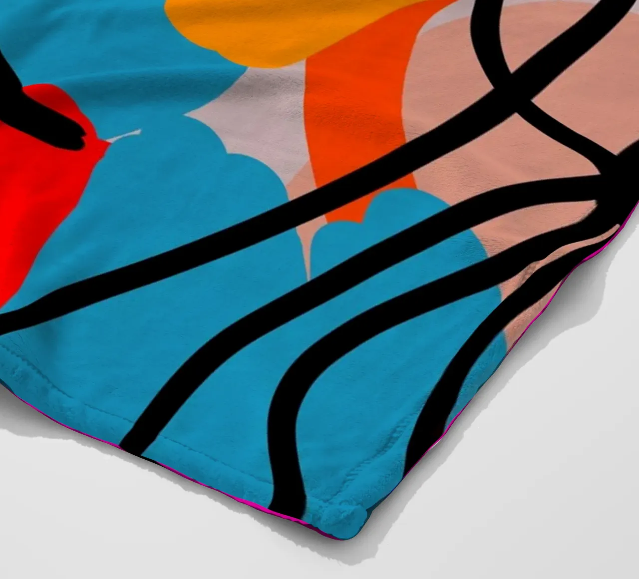 Face Face Fleecedecke von Mike Leymi