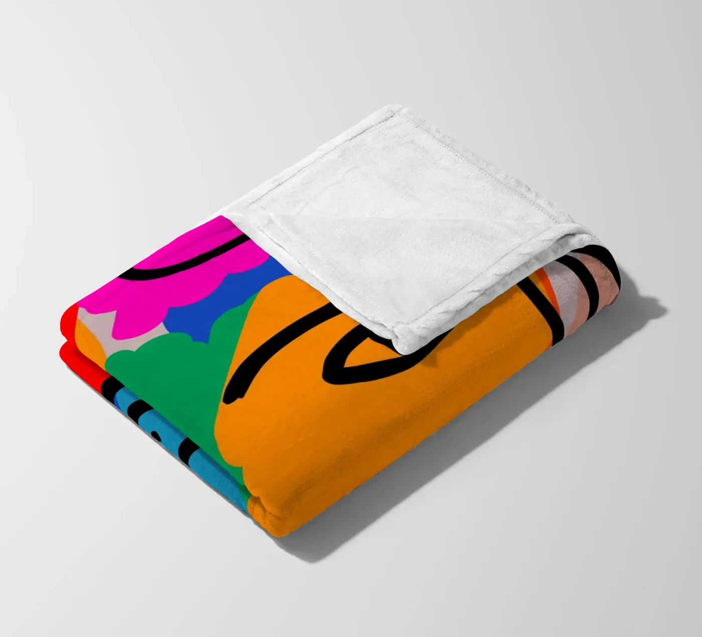 Face Face fleecedeken van Mike Leymi