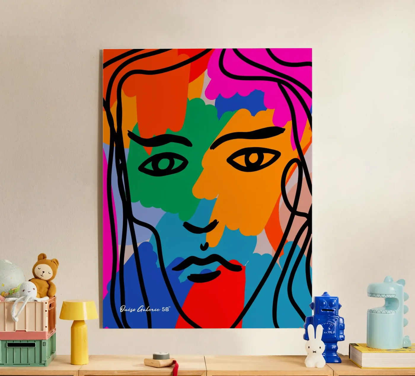 Face Face plexiglas de Mike Leymi