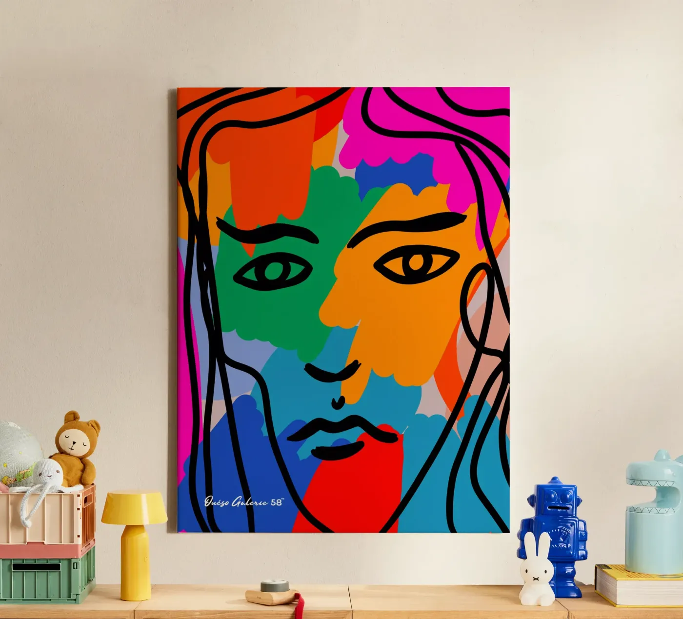 Face Face canvas by Mike Leymi