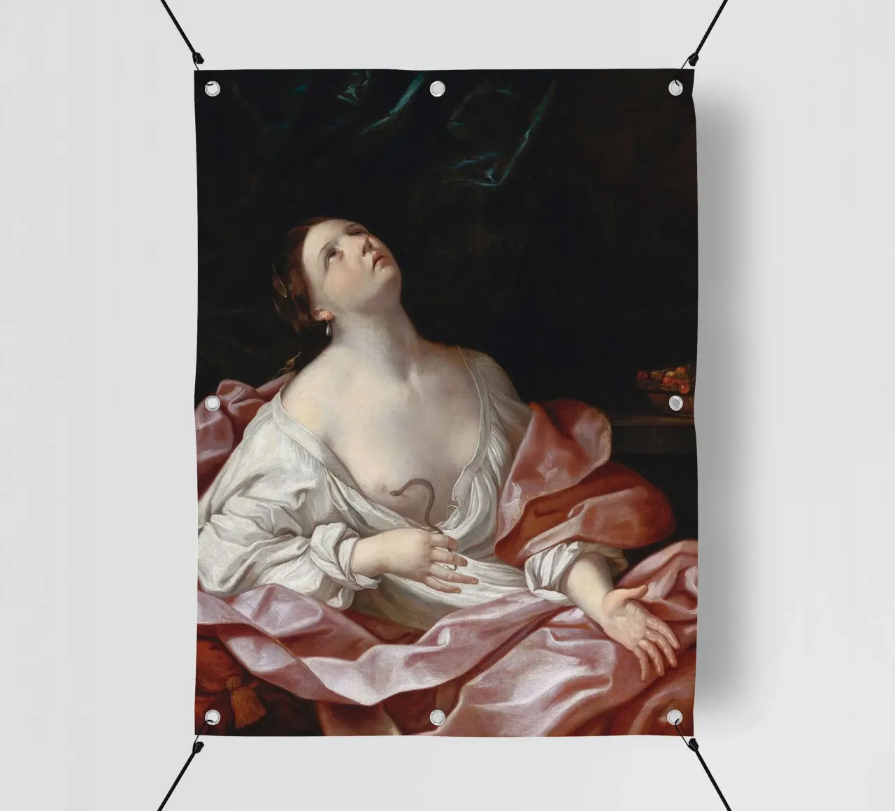 Cleopatra con l'Asp telo in pvc da Nathan