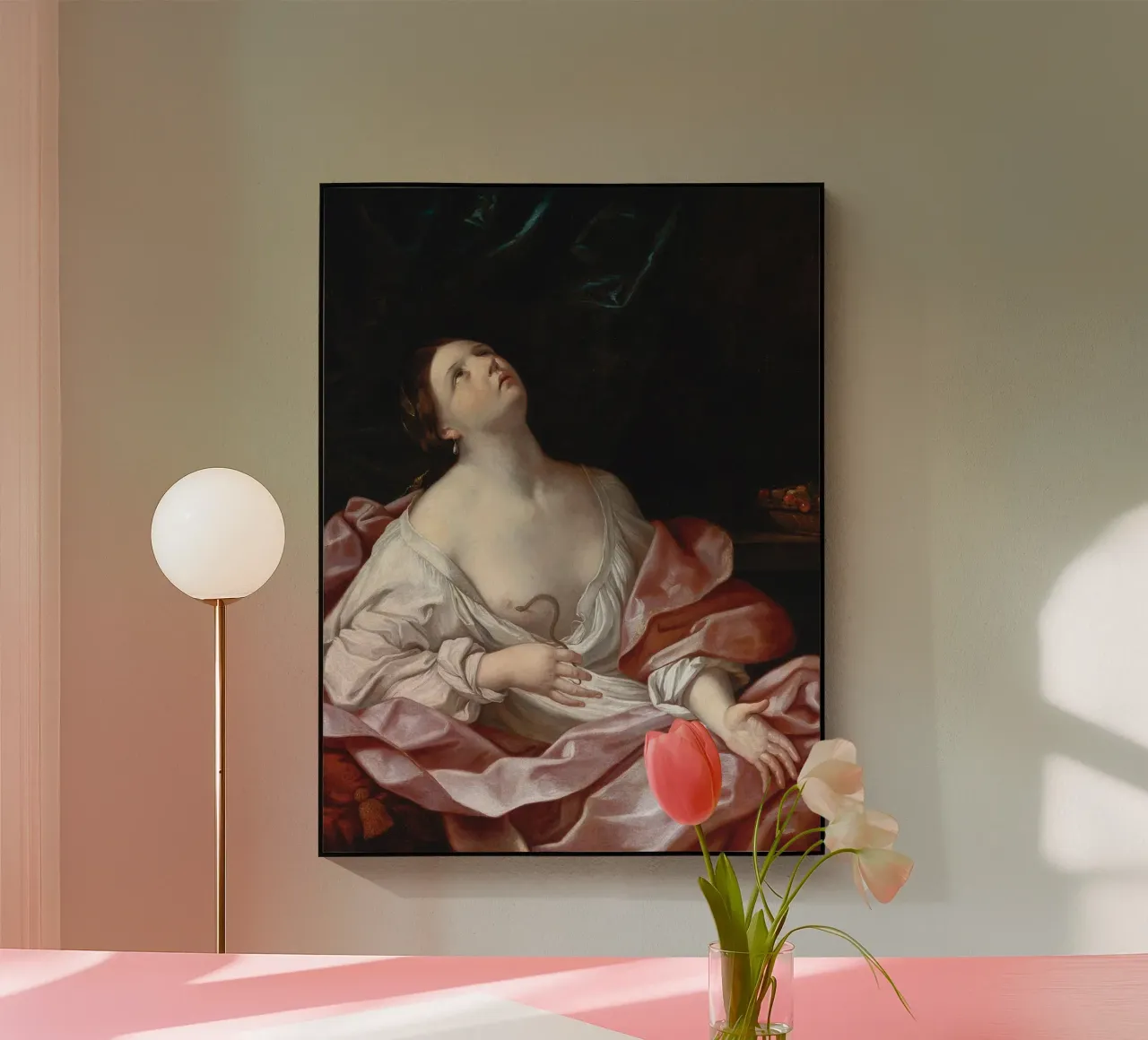 Cleopatra con l'Asp plexiglass da Nathan