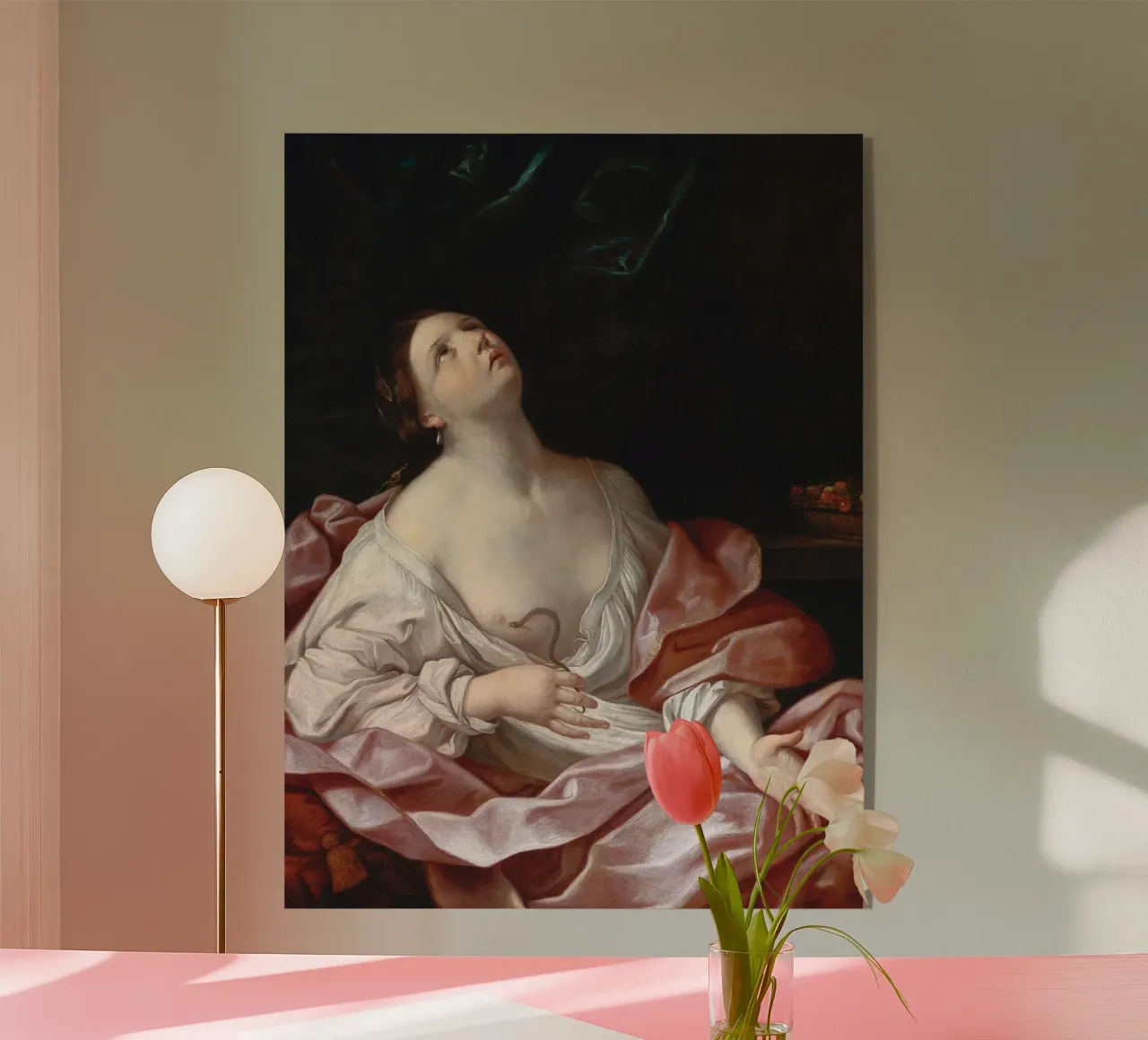 Cleopatra con l'Asp plexiglass da Nathan