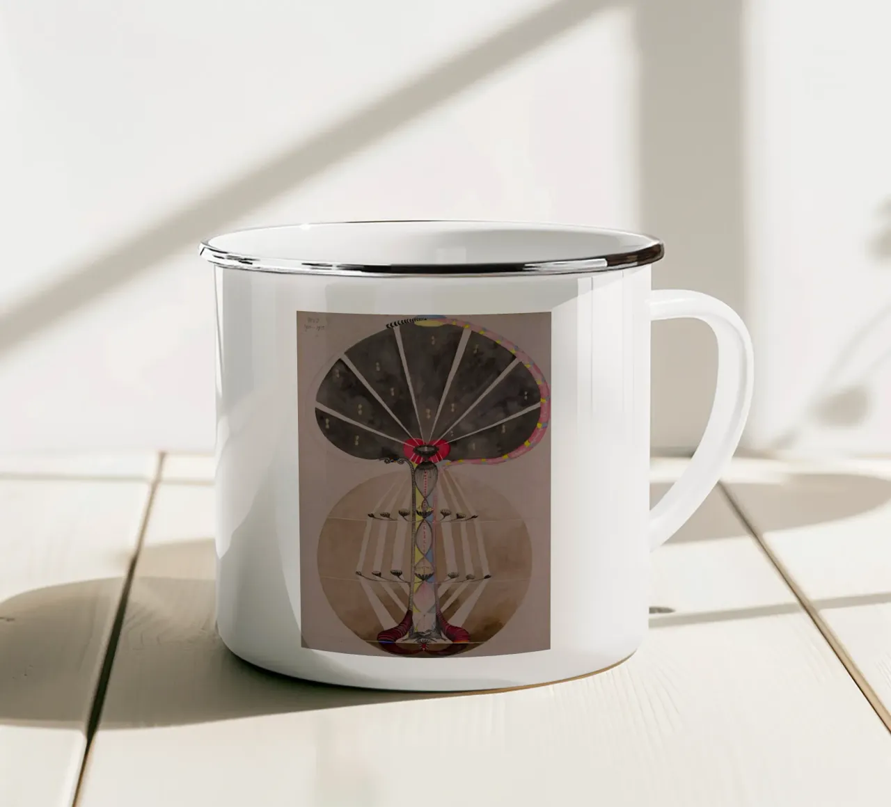 Hilma af Klint - L'albero della conoscenza n. 3 tazza in smalto da William Store