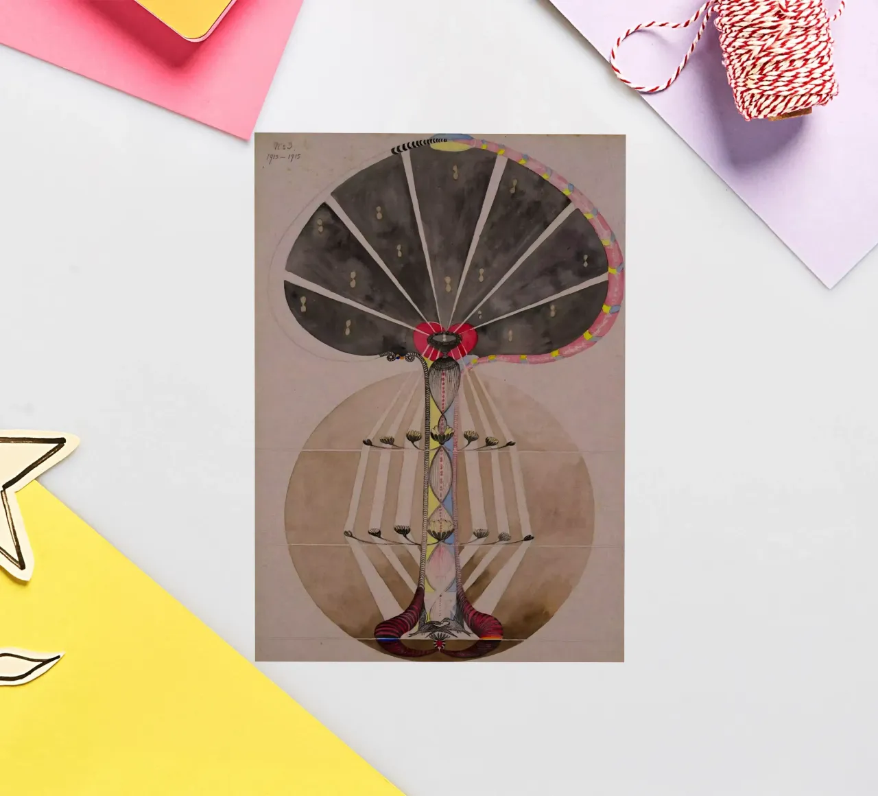 Hilma af Klint - The Tree Of Knowledge No .3 sticker by William Store