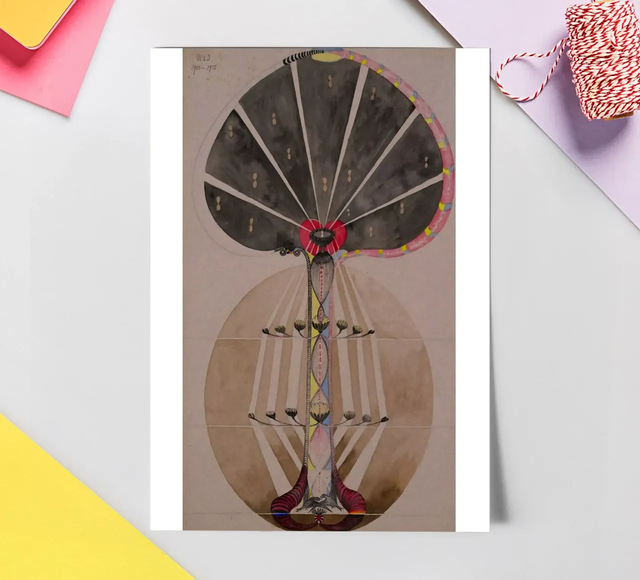 Hilma af Klint - The Tree Of Knowledge No .3 sticker sheet by William Store