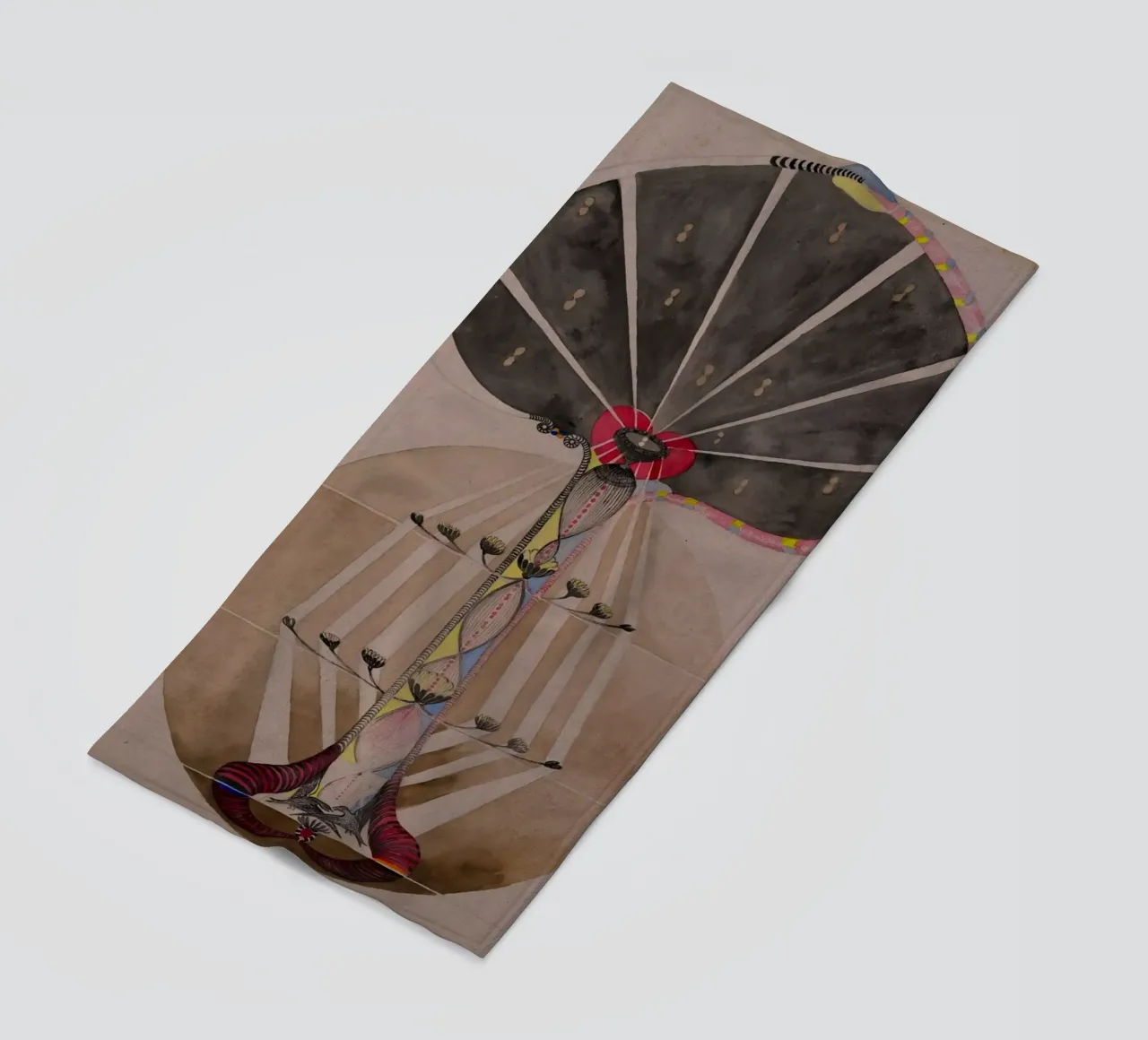 Hilma af Klint - L'albero della conoscenza n. 3 telo mare da William Store