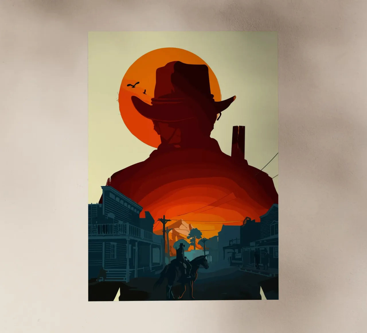 I GIOCHI DI RED DEAD REDEMPTION pellicola backlit da posterindo