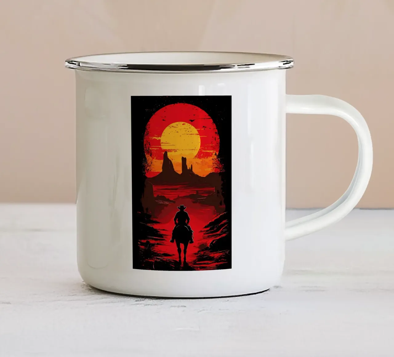 I GIOCHI DI RED DEAD REDEMPTION tazza in smalto da posterindo
