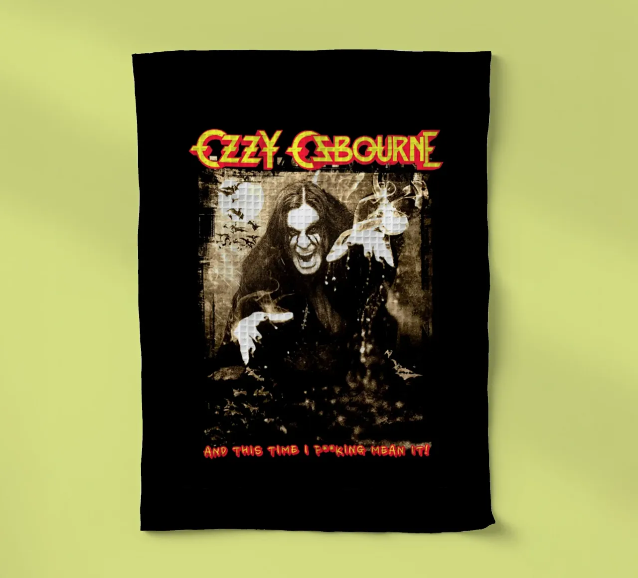 Ozzy Osbourne - Groupe de musique hardrock torchon de mannys_artt