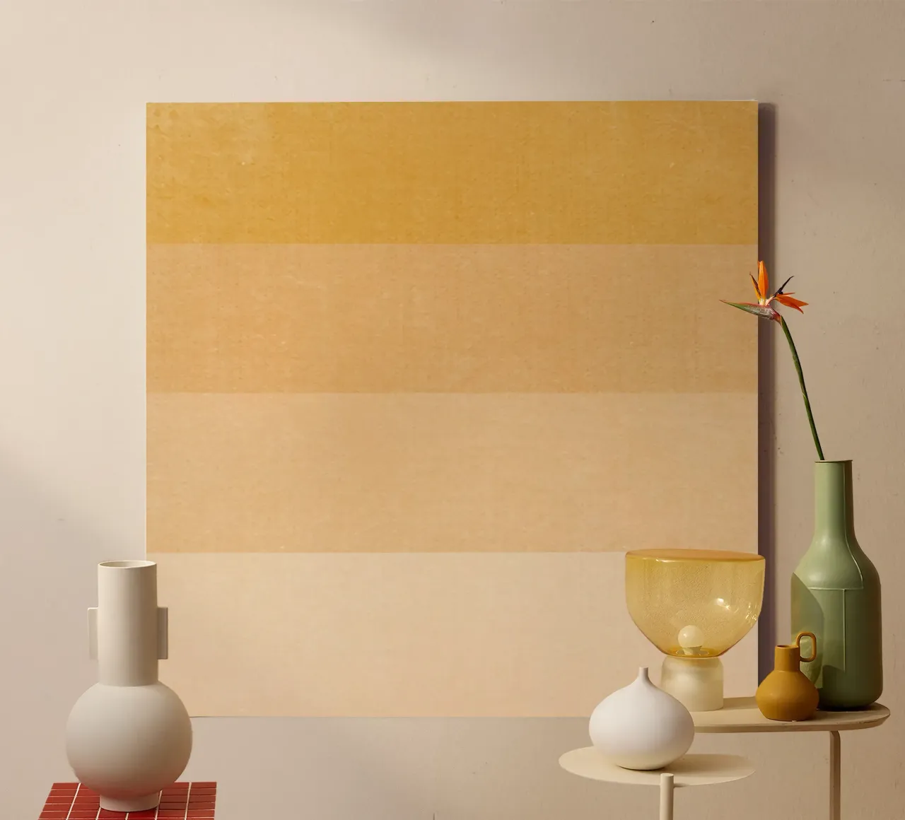 Palet aardetinten canvas met Baklijst van LaylaOzHome