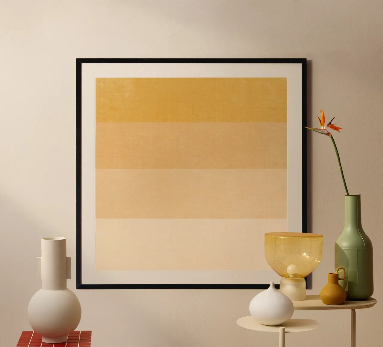 Tavolozza dei toni della terra poster con telaio in plastica da LaylaOzHome