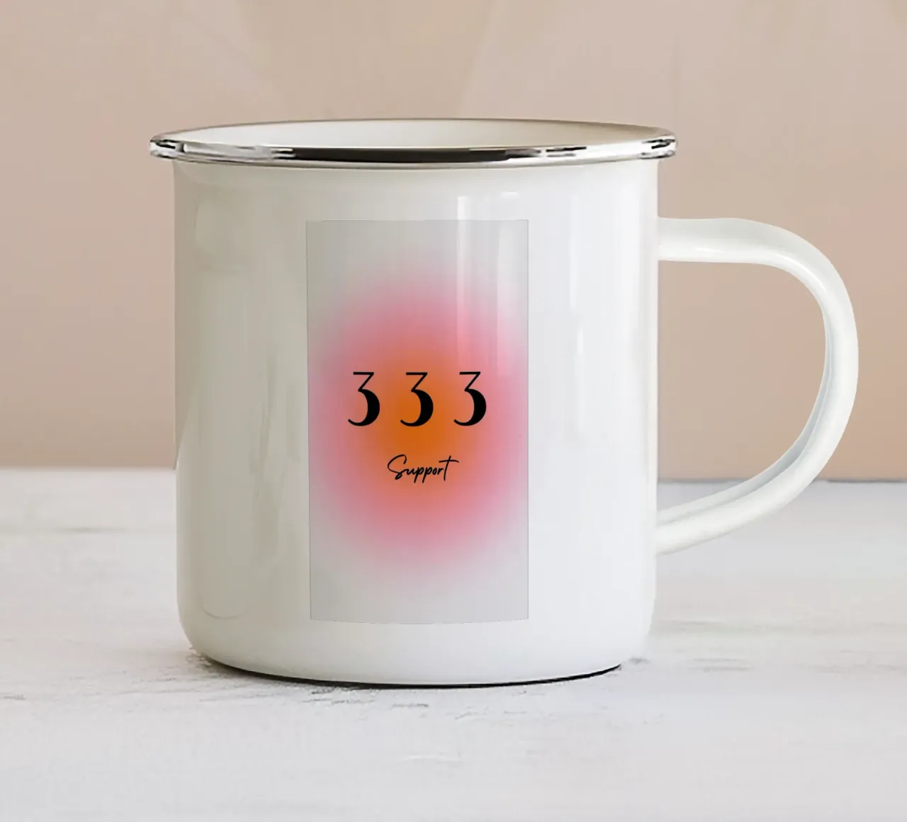 333-Support tazza in smalto da AESTHETIC VIBES by Isabel