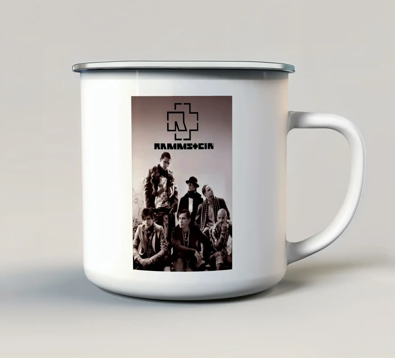 Rammstein band tazza in smalto da Lembayung art