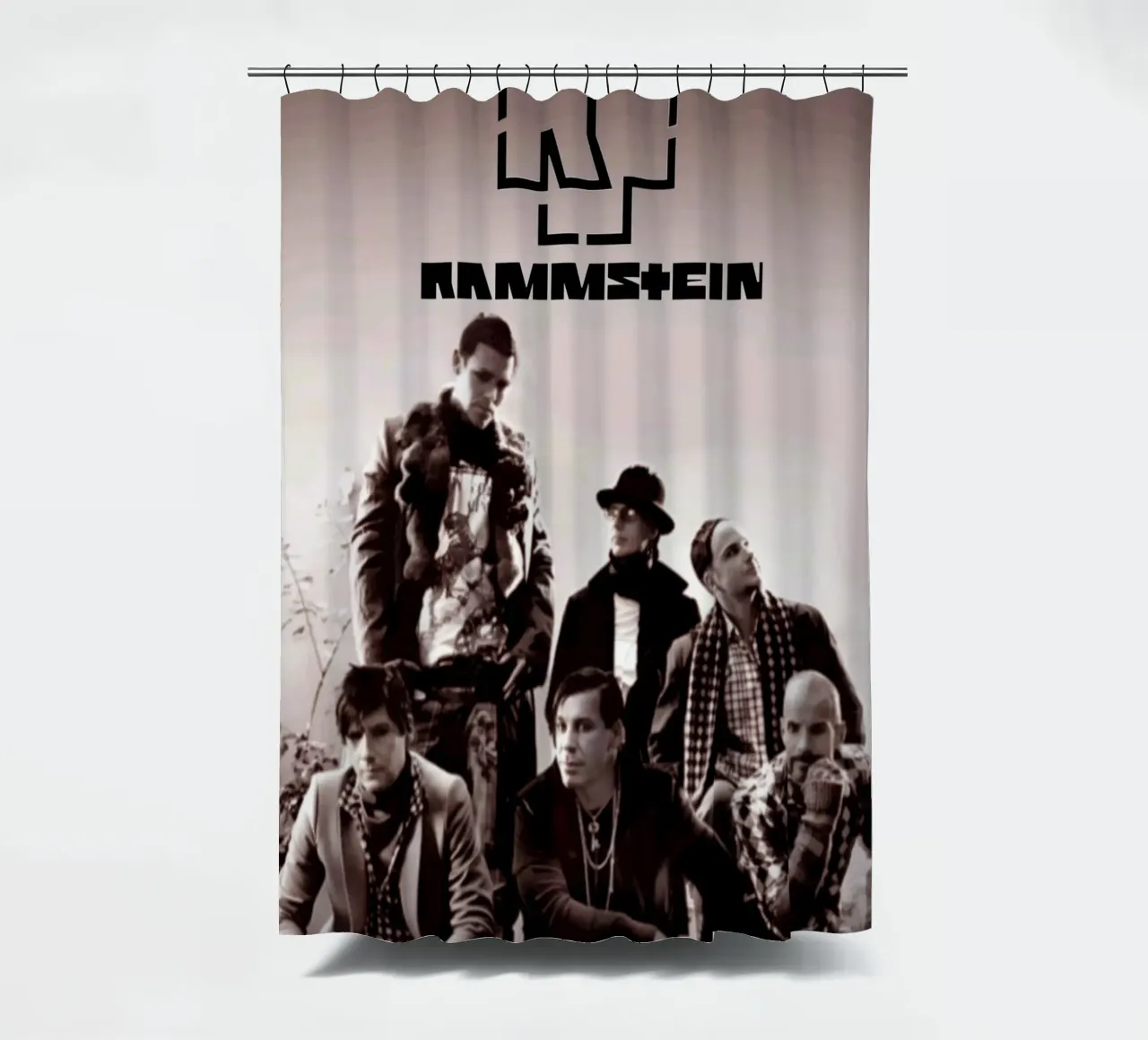 Rammstein band douchegordijn van Lembayung art