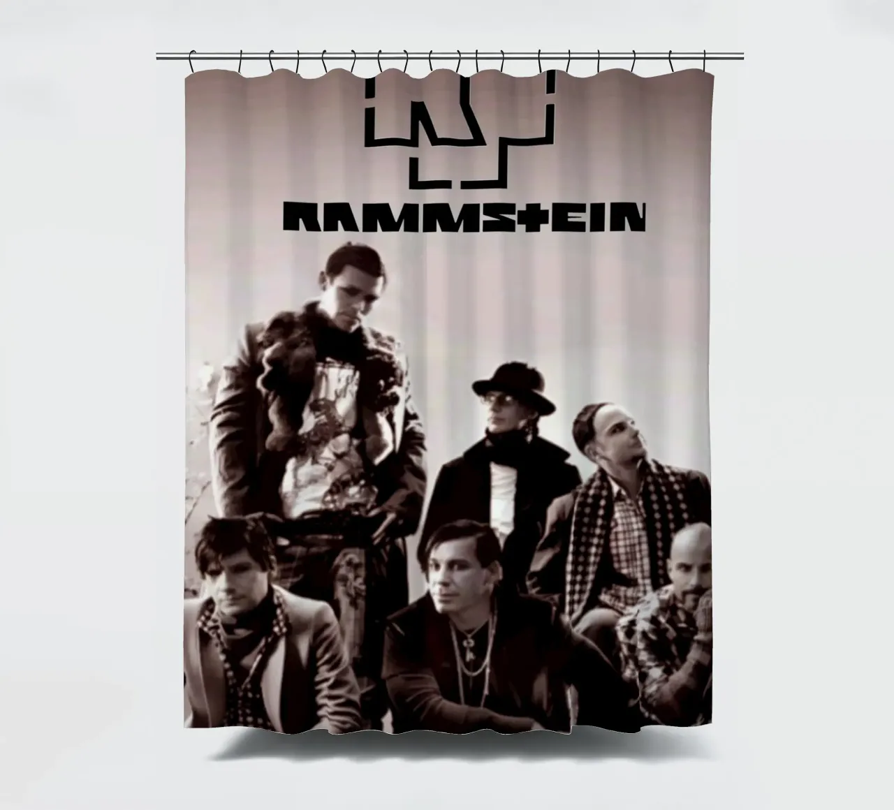 Rammstein band douchegordijn van Lembayung art