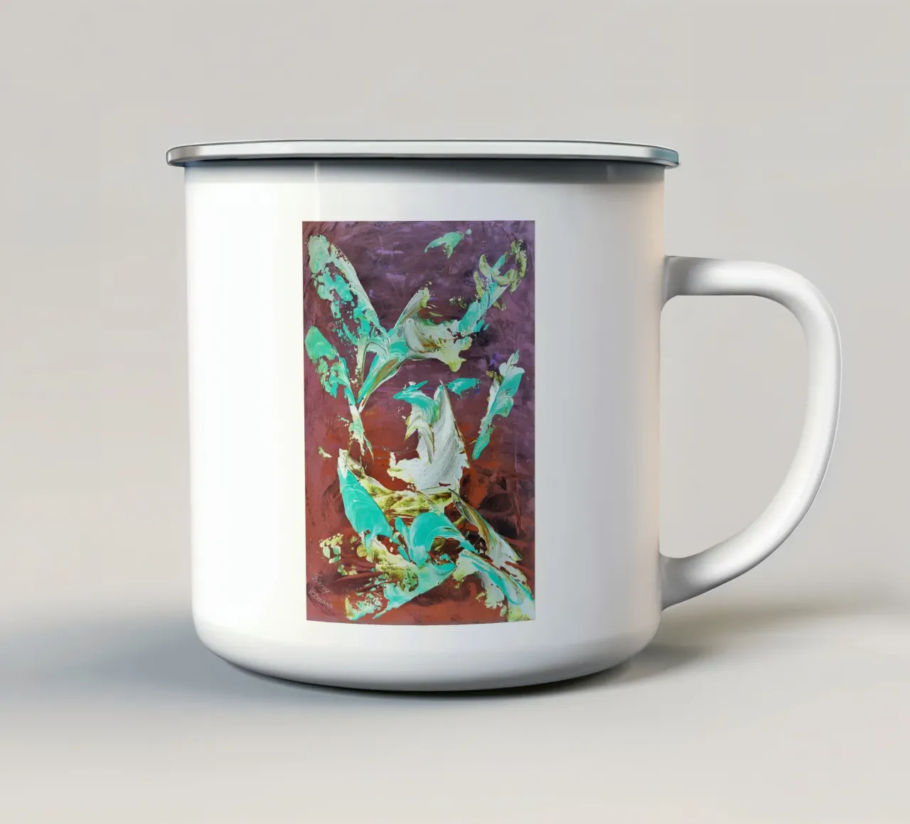 IDEAL GIFT 83 invers. tazza in smalto da Thierry Vobmann Abstract painting