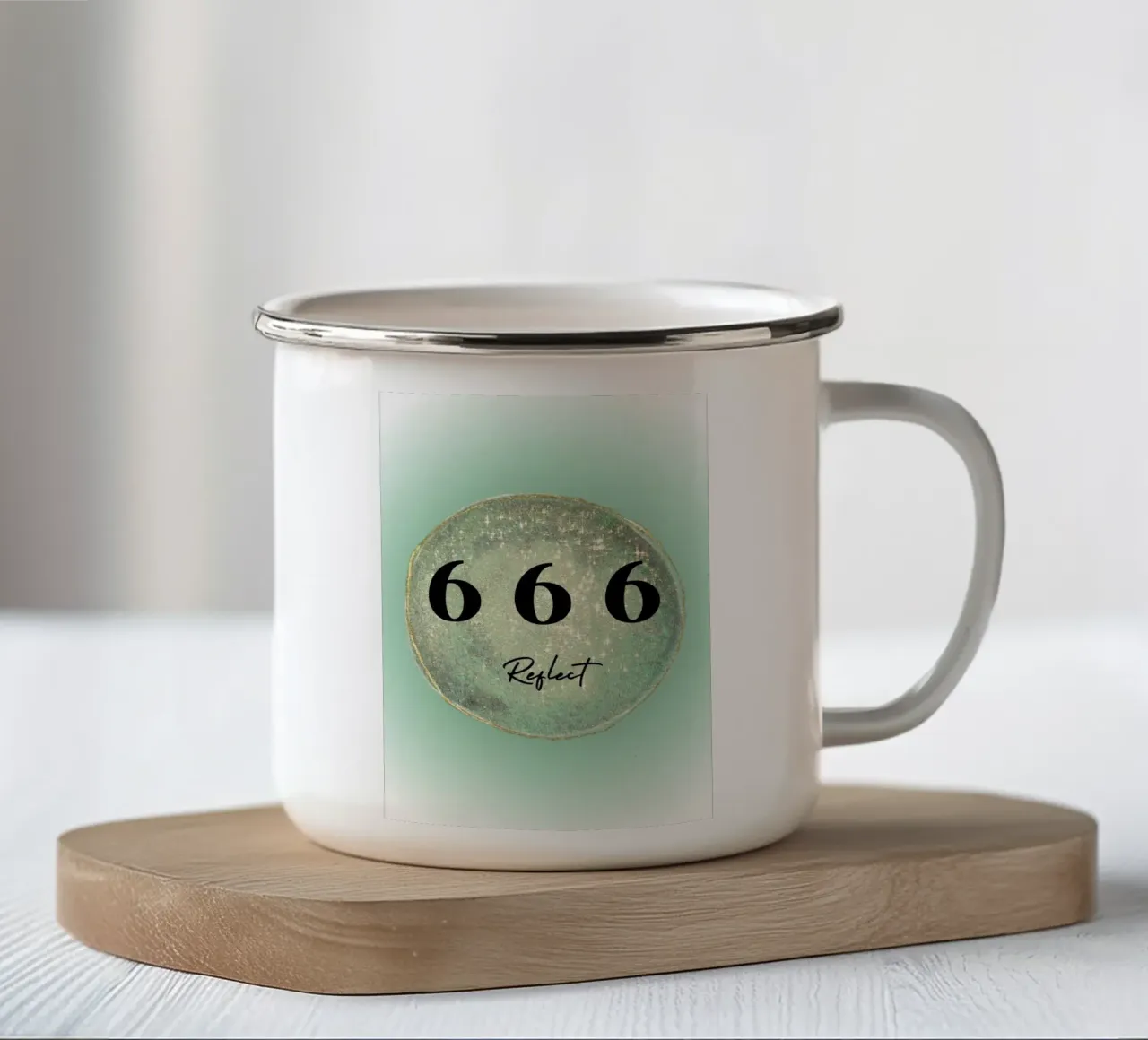 666-Reflect tazza in smalto da AESTHETIC VIBES by Isabel