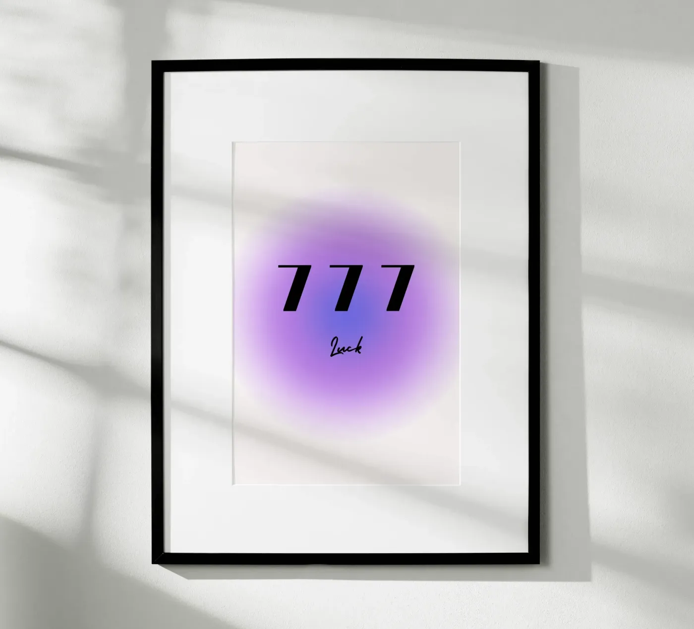 777-Luck poster da isabels_wunderwelt_digital_art
