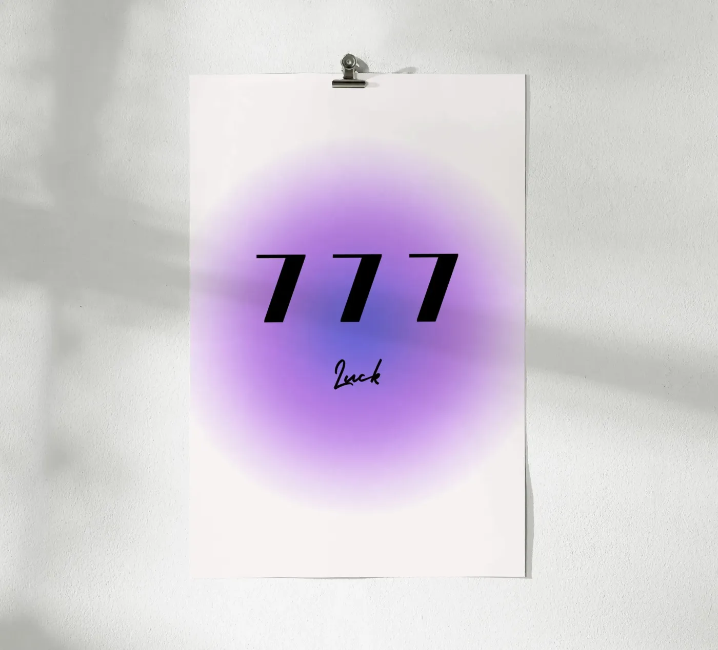 777-Luck poster da isabels_wunderwelt_digital_art