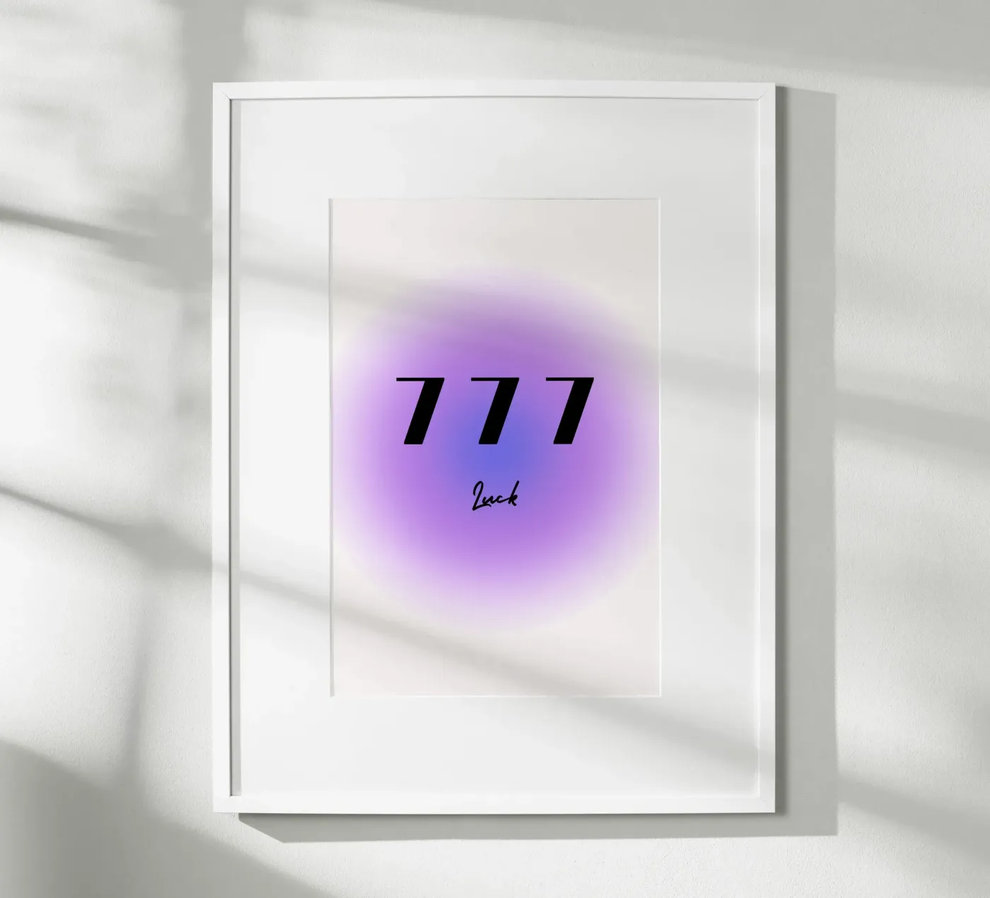 777-Luck poster da isabels_wunderwelt_digital_art