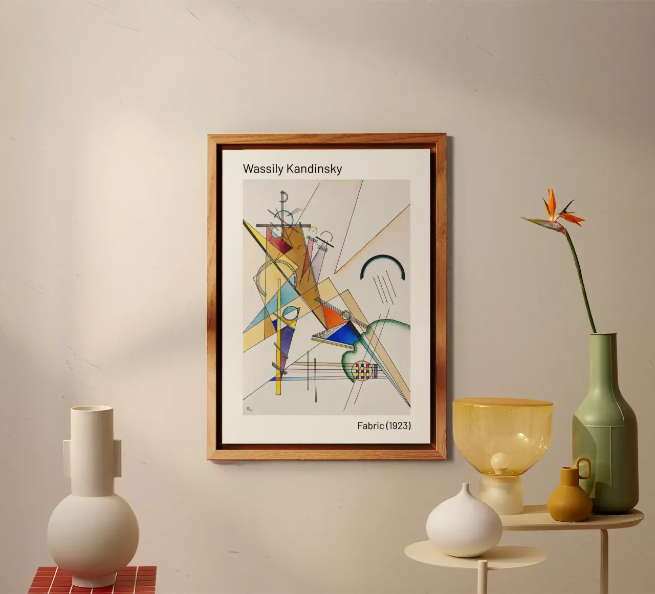 Wassily Kandinsky in posa alluminio dibond da the red studio