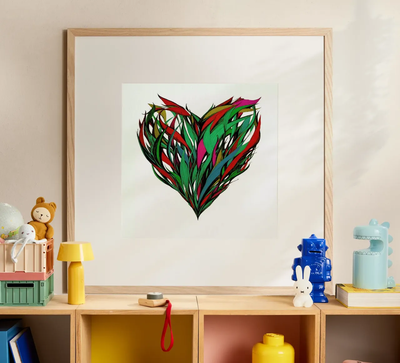 Seasons poster con telaio in alluminio da Marc Allante