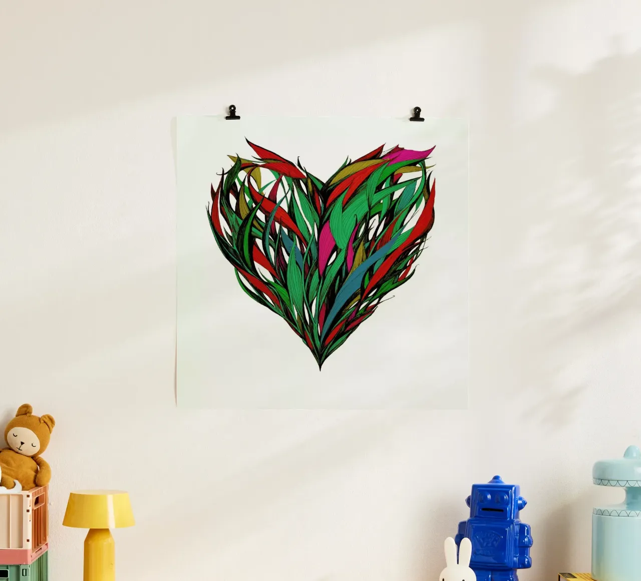 Seasons poster con telaio in alluminio da Marc Allante