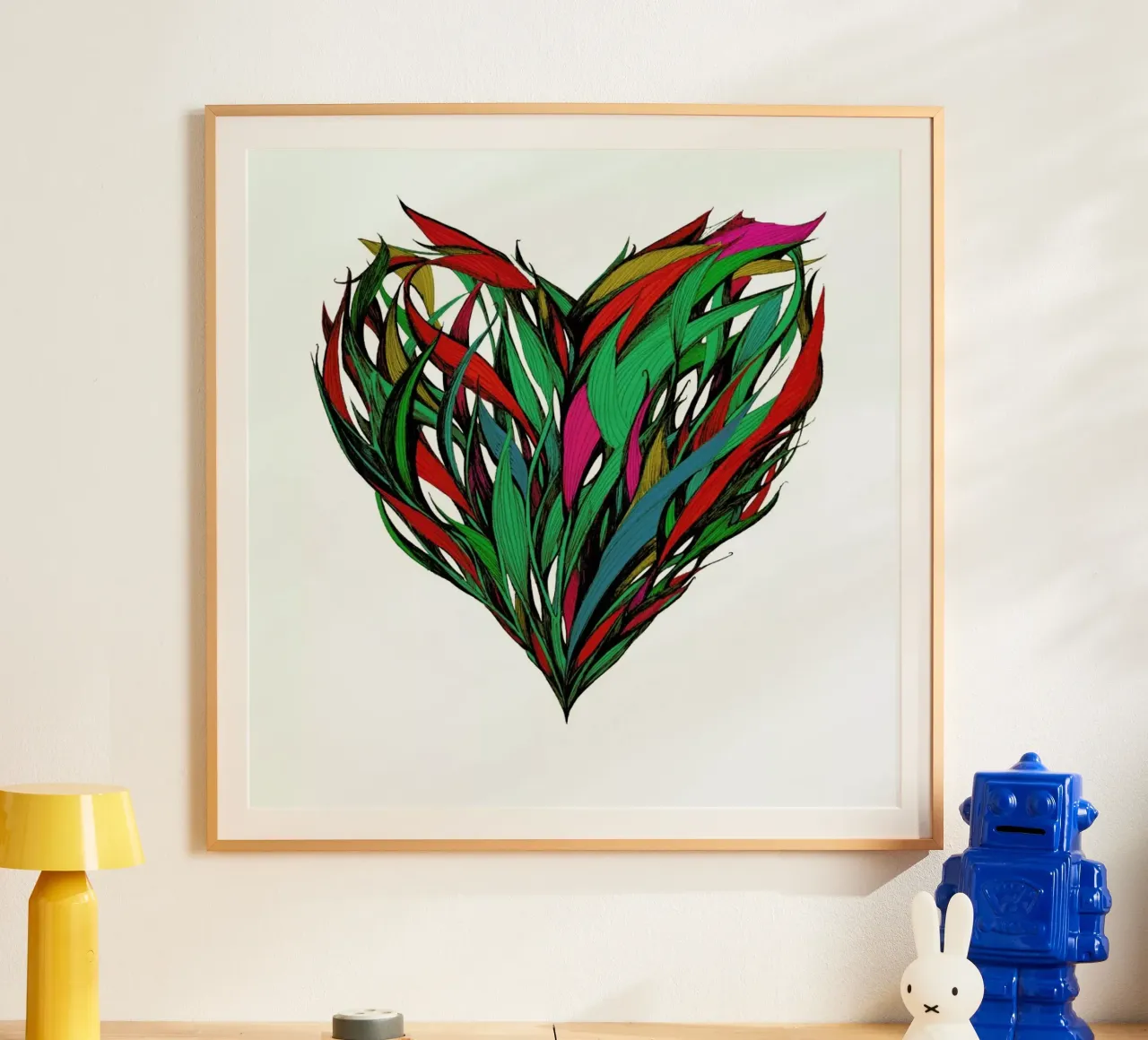 Seasons poster con telaio in alluminio da Marc Allante