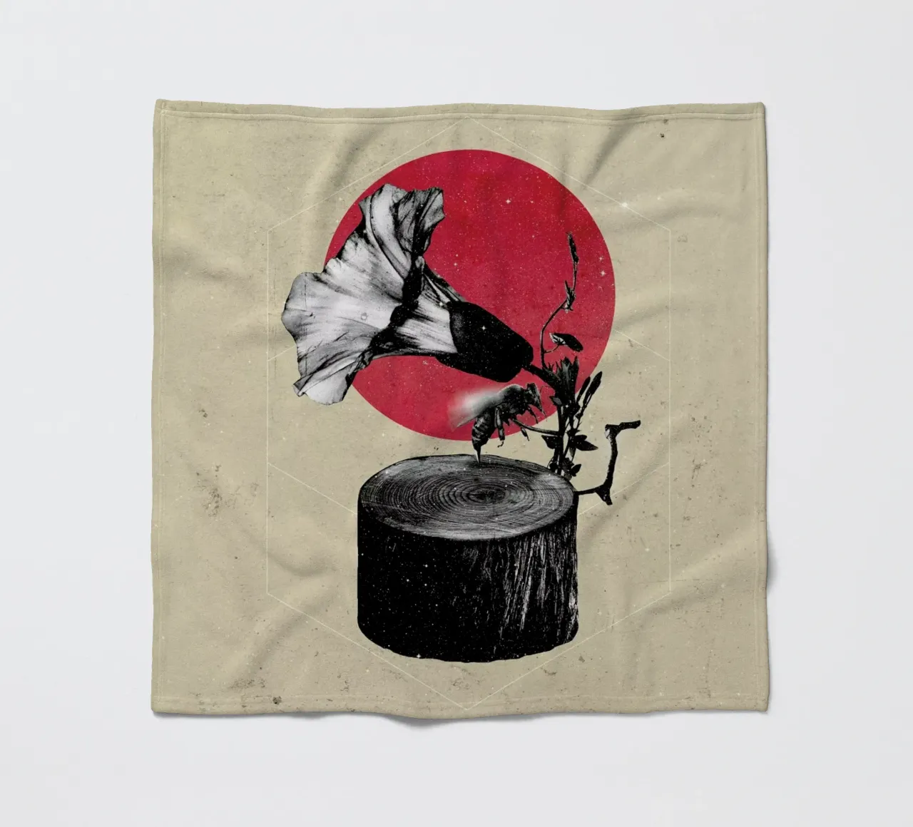 Gramophone Fleecedecke von Ali Gulec