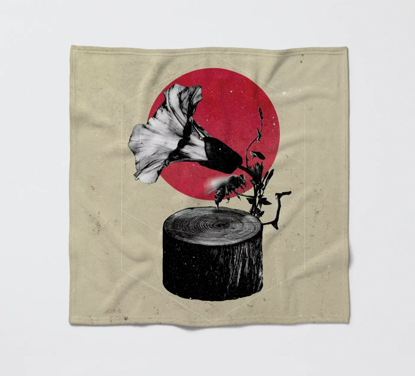 Gramophone Fleecedecke von Ali Gulec