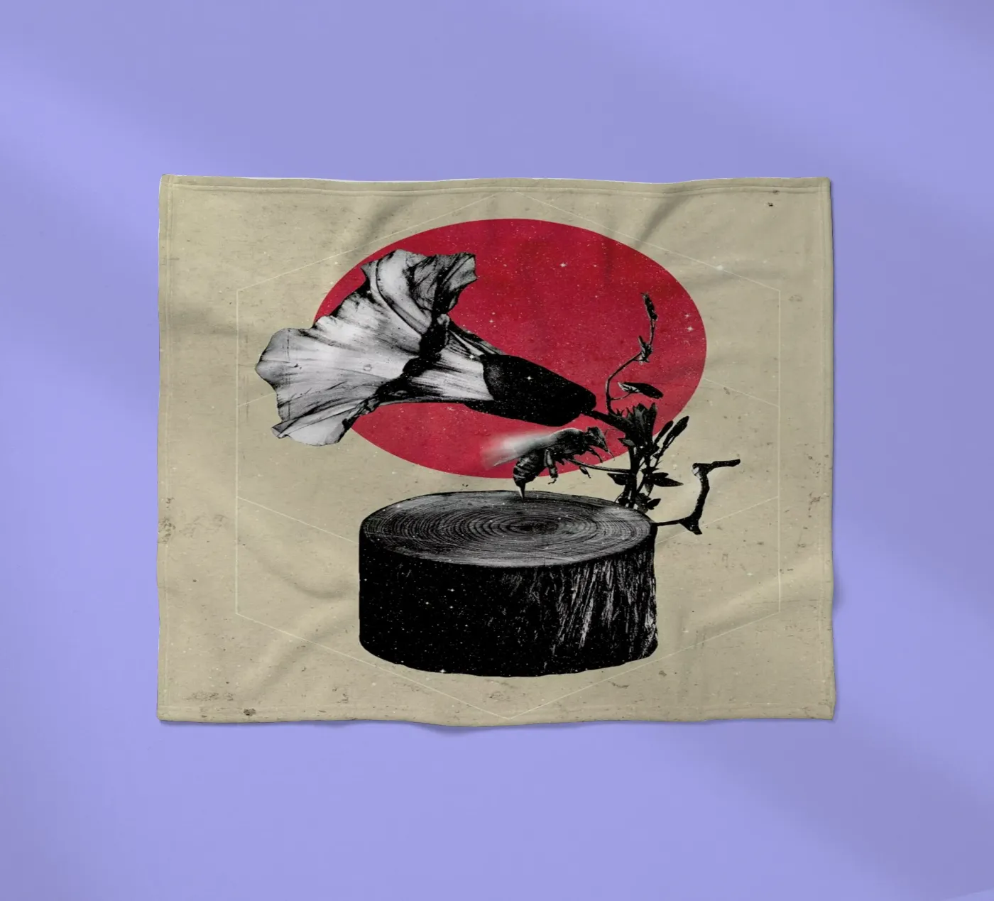 Gramophone Fleecedecke von Ali Gulec