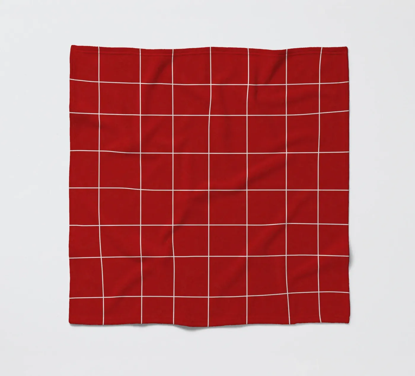 Red grid fleecedeken van TijanaArtStudio88