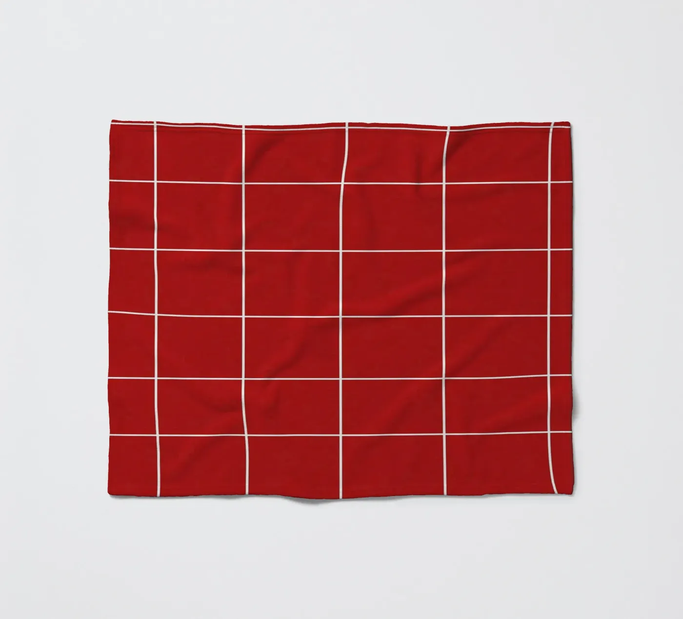 Red grid fleecedeken van TijanaArtStudio88