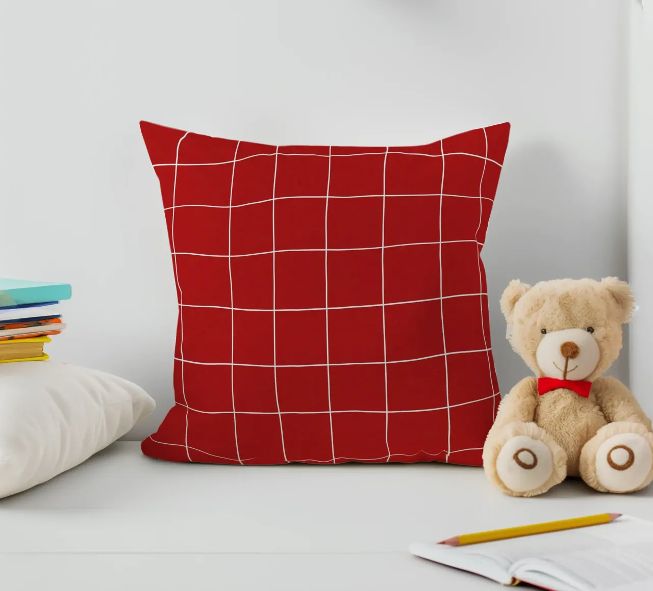 Red grid cuscino da TijanaArtStudio88