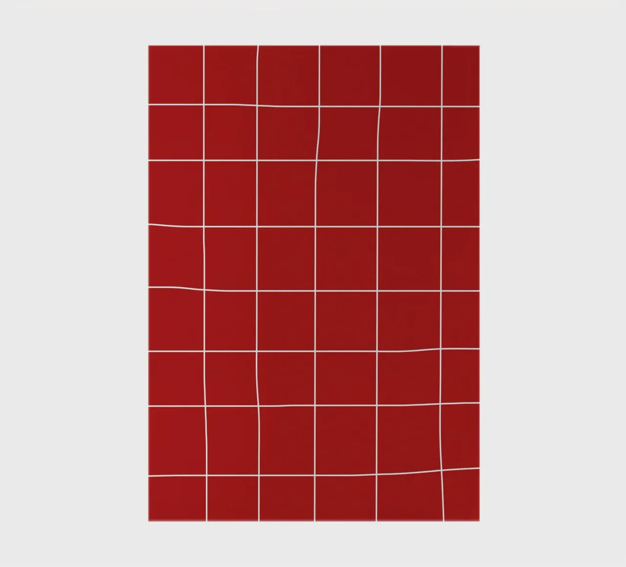 Red grid notebook by TijanaArtStudio88