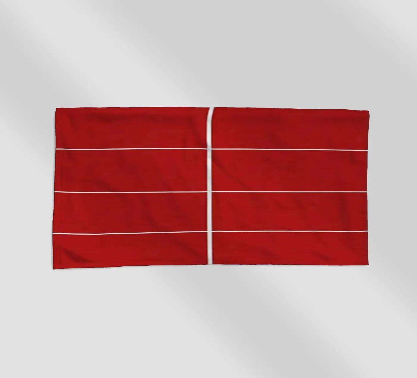 Red grid Strandtuch von TijanaArtStudio88