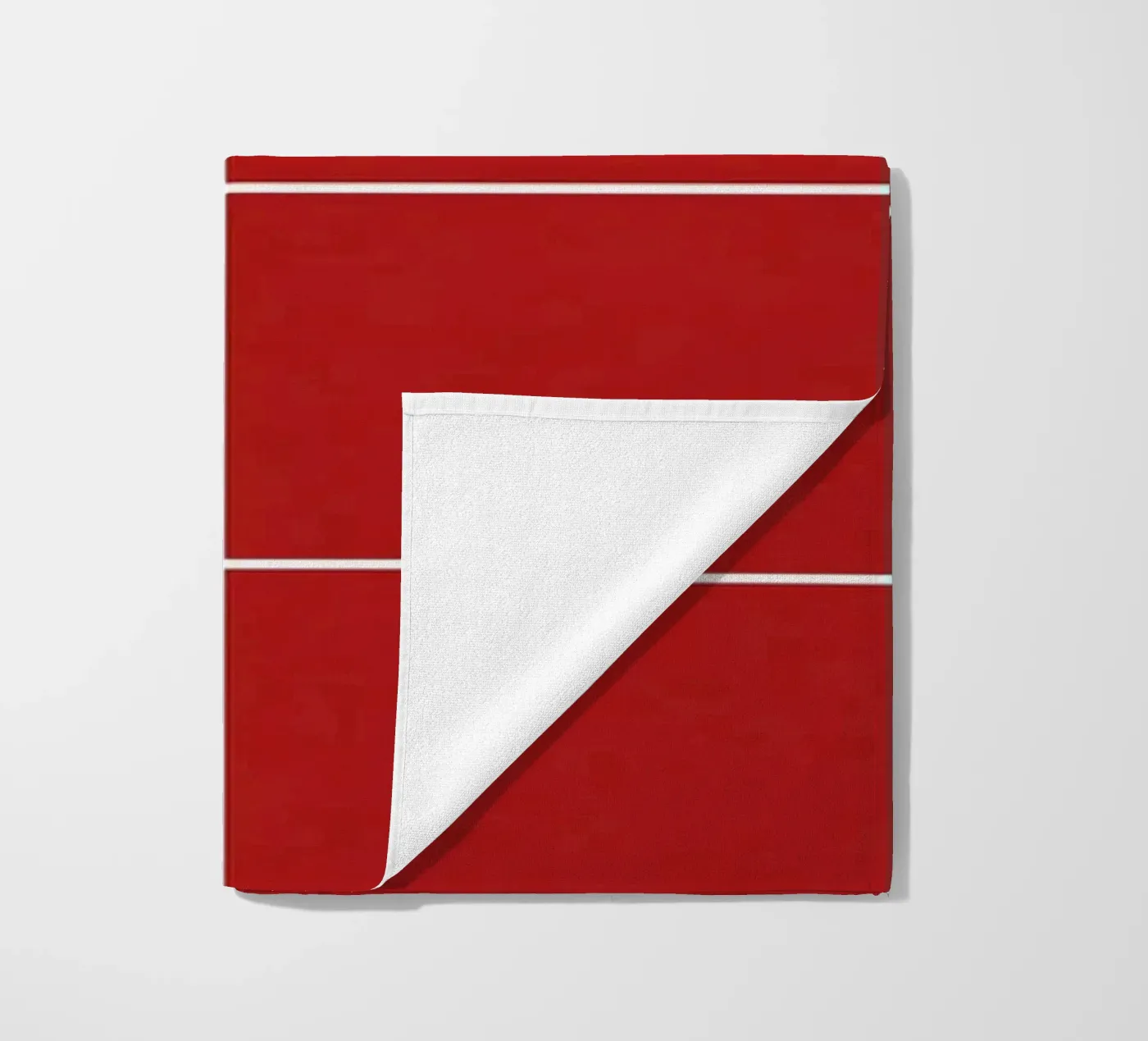 Red grid Strandtuch von TijanaArtStudio88