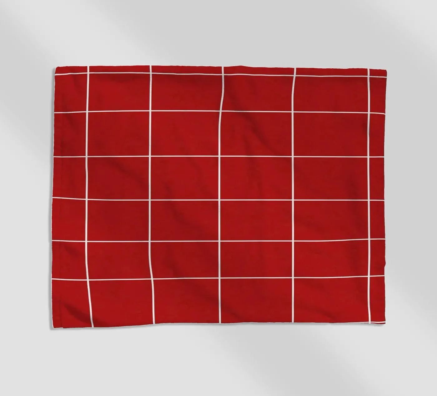 Red grid Strandtuch von TijanaArtStudio88