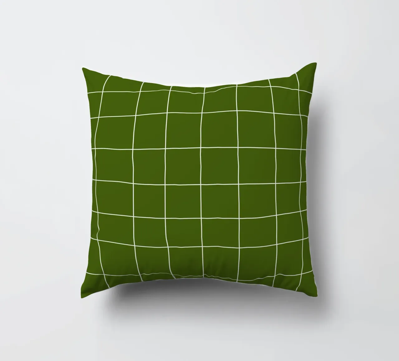 Green grid cuscino da TijanaArtStudio88