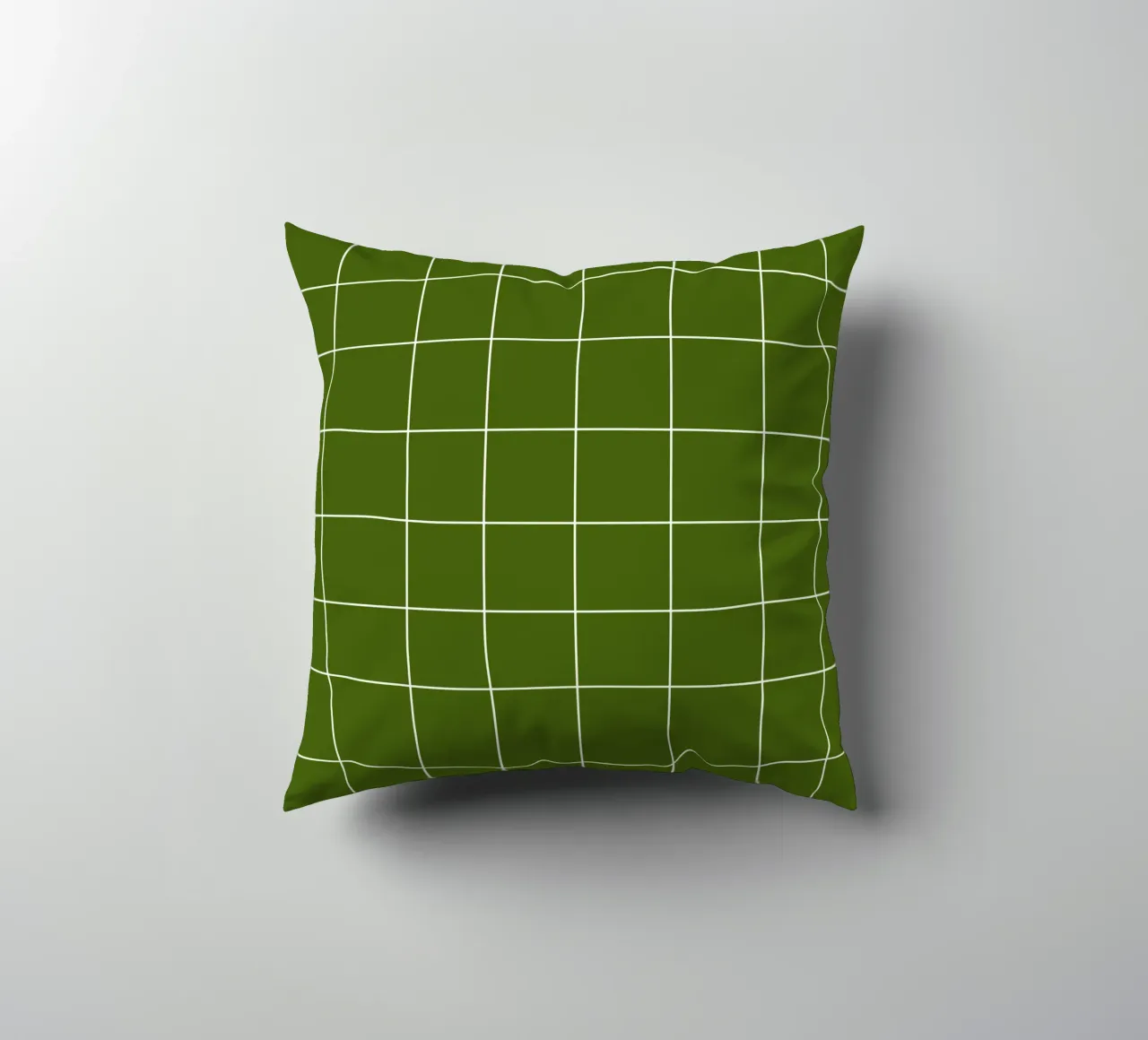 Green grid cuscino da TijanaArtStudio88