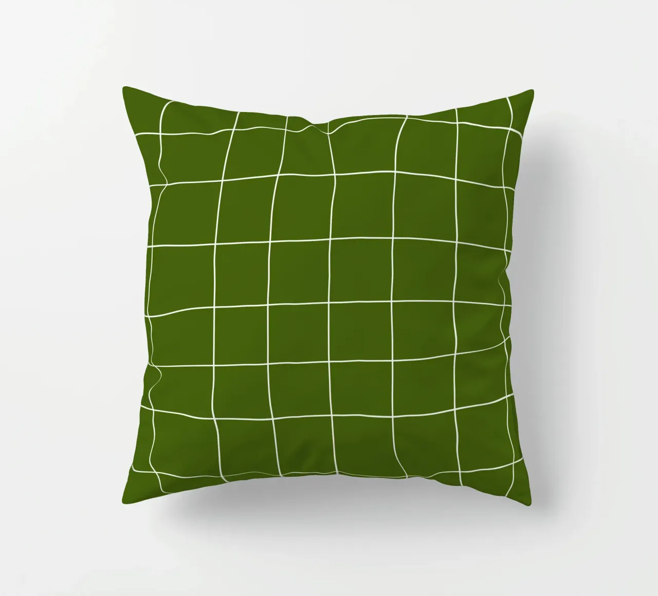 Green grid cuscino da TijanaArtStudio88