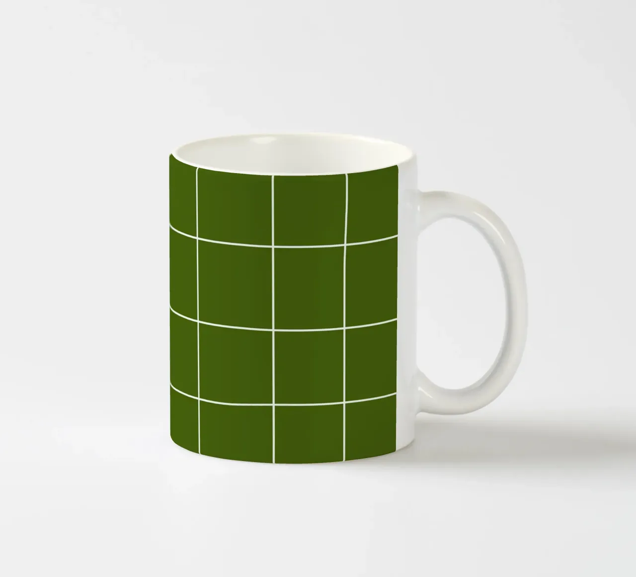 Green grid tazza in ceramica da TijanaArtStudio88