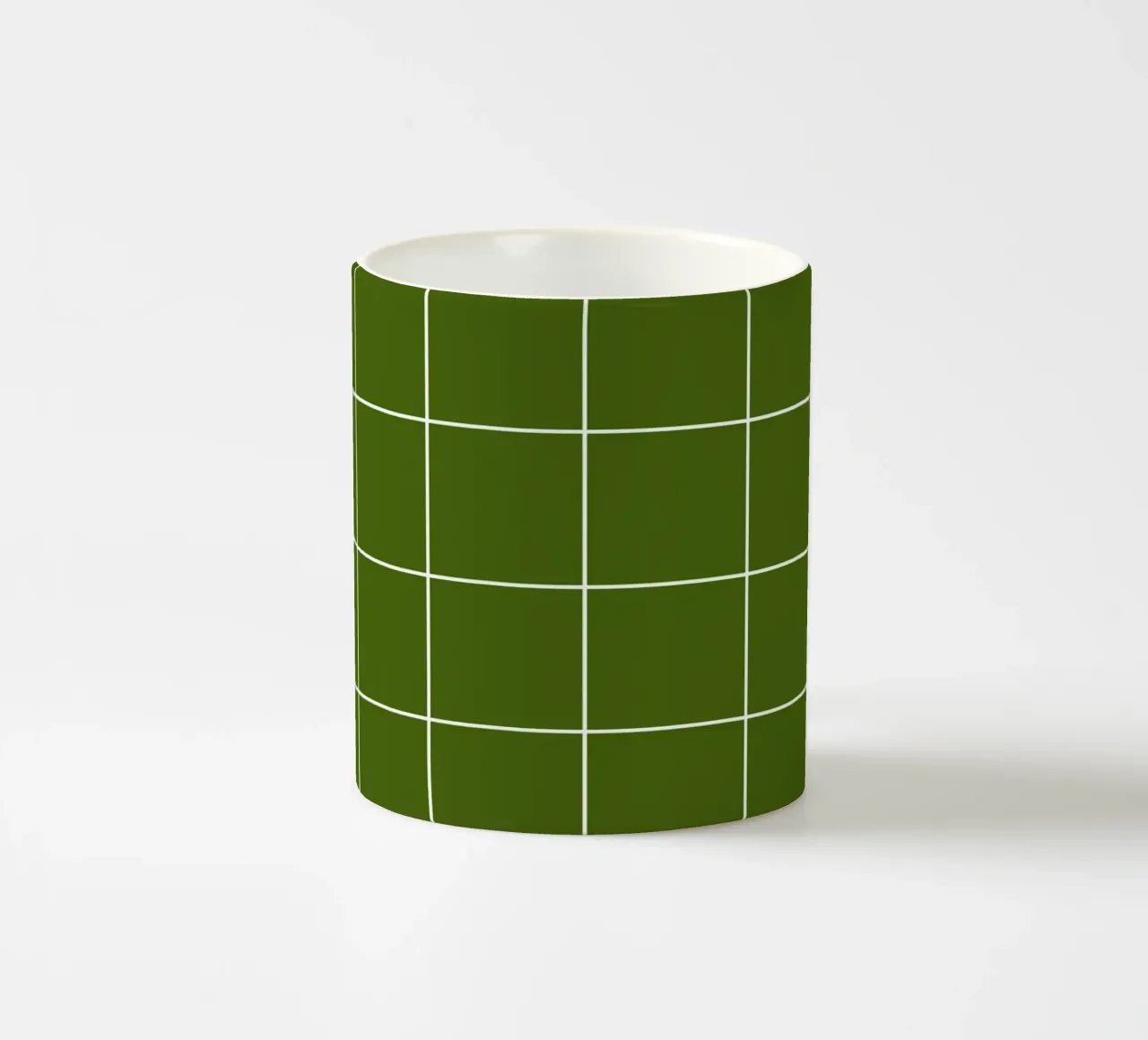 Green grid tazza in ceramica da TijanaArtStudio88
