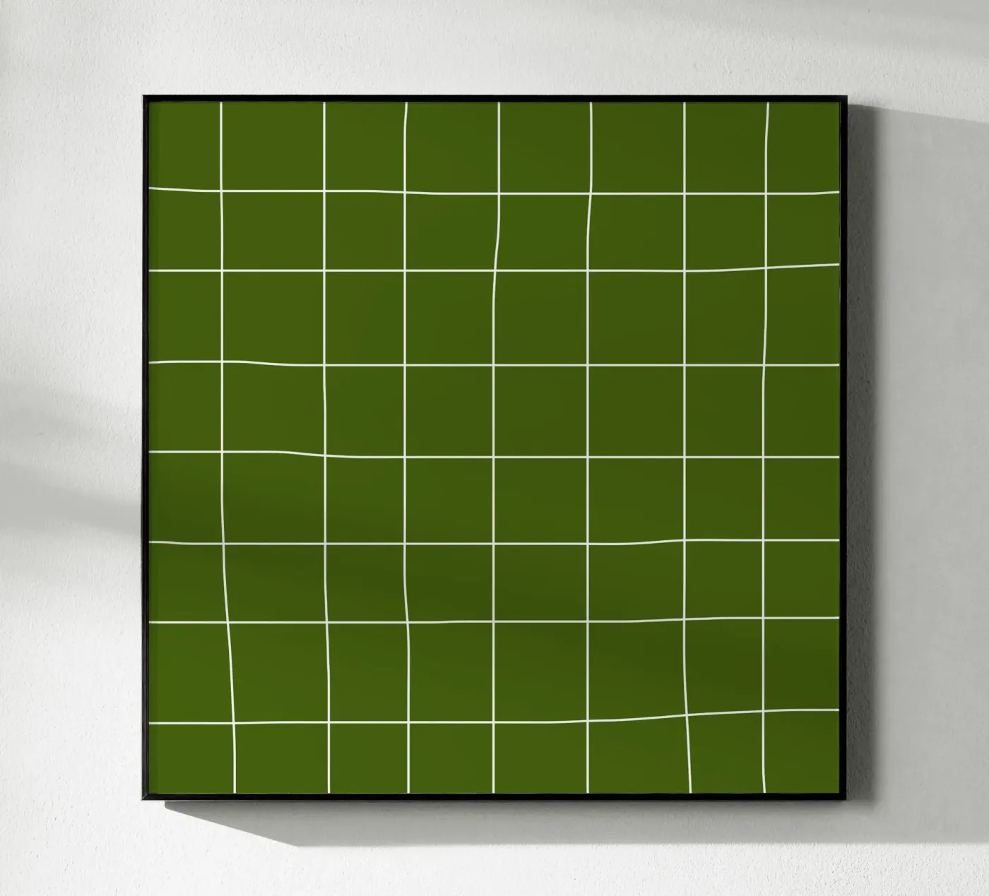 Green grid Acryl-Glas von TijanaArtStudio88