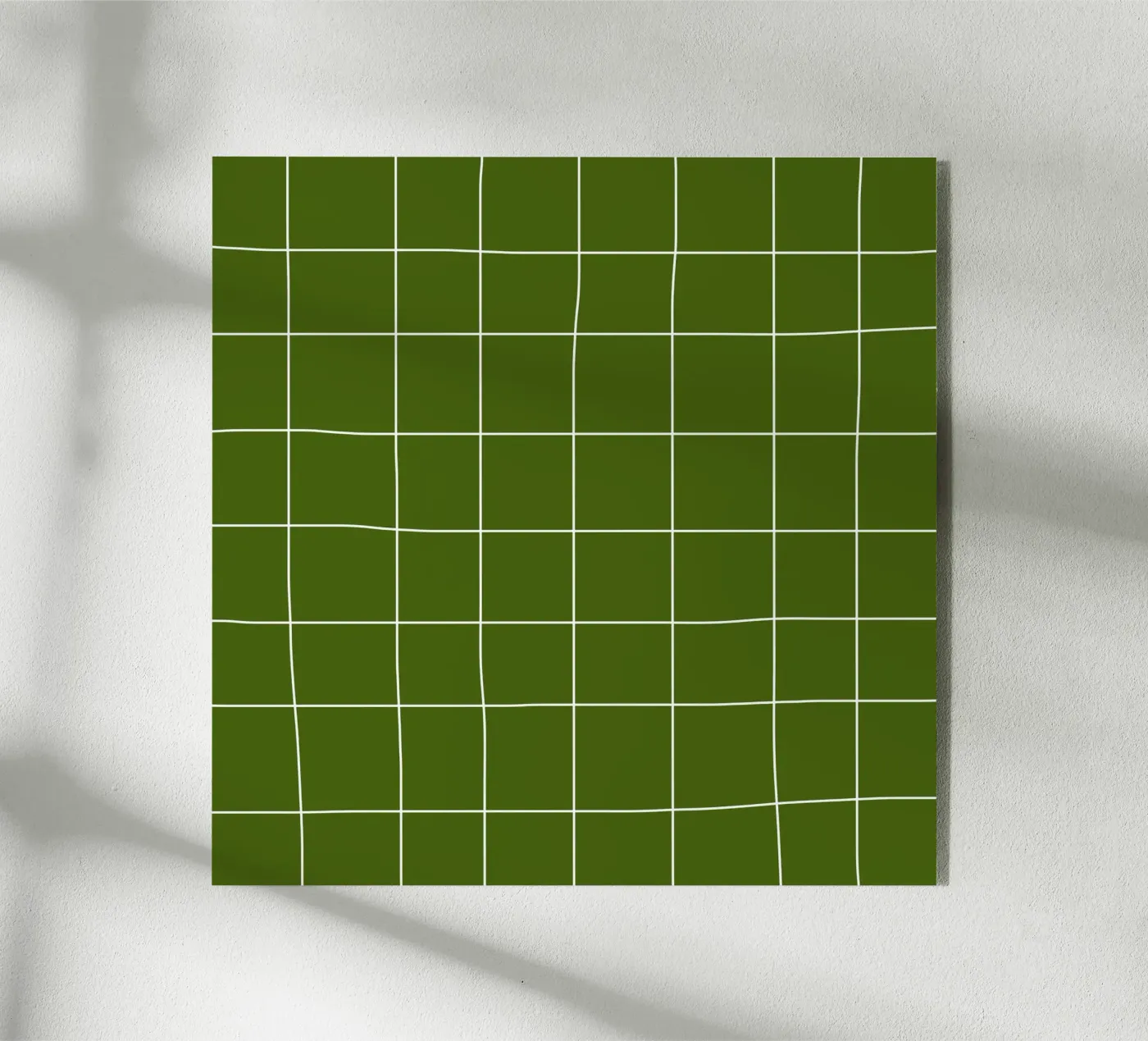 Green grid Acryl-Glas von TijanaArtStudio88
