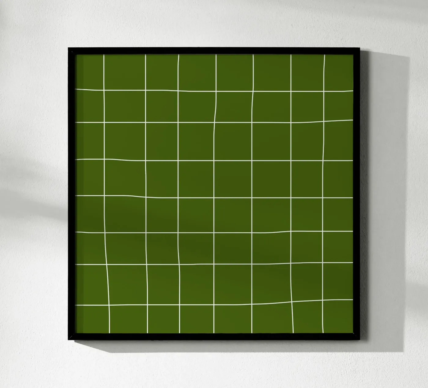 Green grid Poster von TijanaArtStudio88