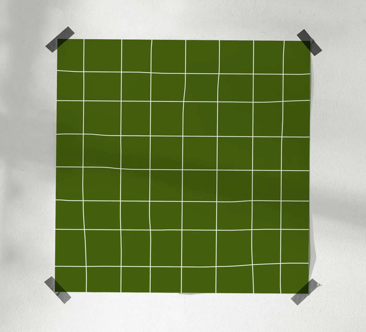 Green grid Poster von TijanaArtStudio88
